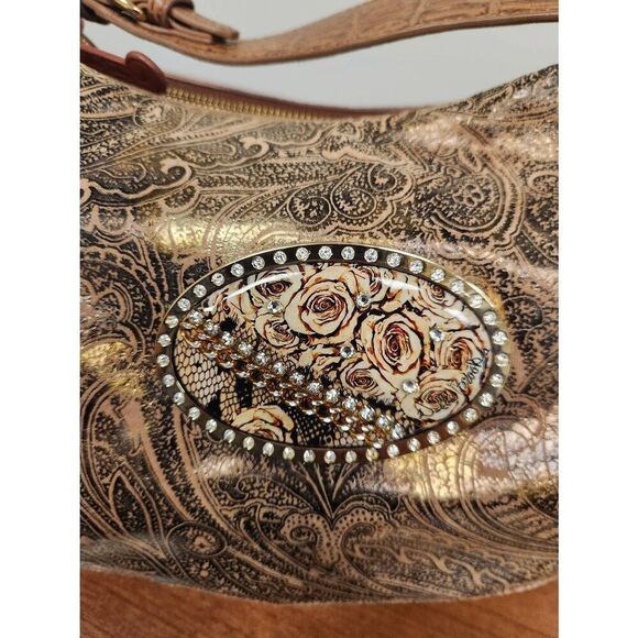 Debbie Brooks, as seen in Shark Tank, brown and gold Shimmer floral design with - Picture 7 of 12